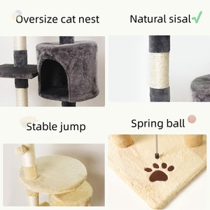 Commercio all'ingrosso Pet Toy peluche animale <span class=keywords><strong>Cat</strong></span> <span class=keywords><strong>Tree</strong></span> Scratcher Condo Natural Sisal Wood <span class=keywords><strong>Cat</strong></span> Tower con prezzo economico - Product Image 2