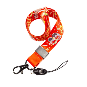 Wholesale Cartoon Printed <b>Polyester</b> <b>Lanyard</b> with Dual-use Lobster Clasp Phone String for ID Cards Work Student ID - Product Image 2