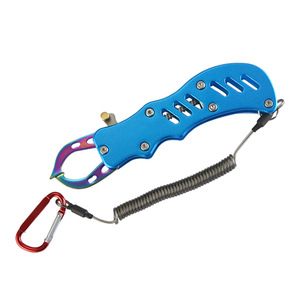 Pince de pêche K2A en aluminium bleu avec corde de sécurité pour la pêche - Product Image 1