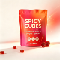 Gummies OEM personnalisées aux cubes épicés de Lignosus – Complément alimentaire à base de plantes pour le soutien respiratoire et immunitaire – Vente en gros de cubes gommeux épicés aux herbes