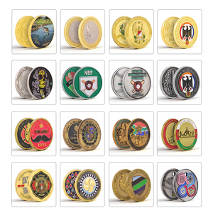 Biểu Tượng Tùy Chỉnh Thách Thức Tiền Xu Nhà Sản Xuất 3D Kẽm Hợp Kim Vàng Bạc Kim Loại Men Cứng Men Bộ Sưu Tập Đồng Xu Nhung Hộp Đóng Gói - Product Image 2