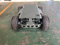 Châssis de robot tout-terrain à quatre roues avec transmission différentielle, châssis UGV pour robot industriel
