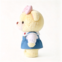 Ours en peluche personnalisé en gros avec nœud, adorable ours en peluche Kawaii, jouet en peluche moelleux et rembourré