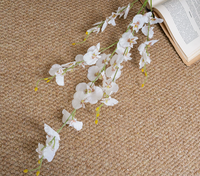 Anggrek Wenxin Dekoratif Buatan Tangan, Bunga Phalaenopsis Artifisial untuk Pernikahan, Thanksgiving, Tahun Baru, Gaya Eropa, Plastik