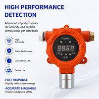 CAATM GTYO-CA228 Analyseurs de gaz combustibles fixes, capteur de gaz/GPL/propane, alarme sonore et lumineuse, prise en charge de l'application, portée de détection de 10 m