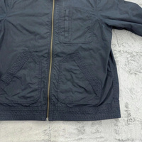 Vintage Herrenjacke Marineblau Militär-Twill Baumwolle USA Gewachst