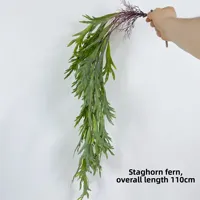Plantes artificielles suspendues murales en herbe persane, écologiques, légères, pour usage intérieur, multi-pièces, touffe d'herbe persistante au toucher réel