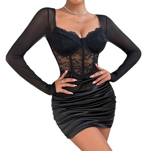 Commercio all'ingrosso <span class=keywords><strong>trasparente</strong></span> del merletto sexy dei pigiami erotica <span class=keywords><strong>vestito</strong></span> da notte - Product Image 1