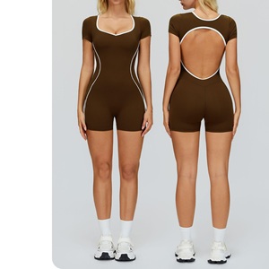 ZC221 Nuova Collezione Estiva Tuta Sportiva Intera Sexy con Schiena Scoperta per <span class=keywords><strong>Palestra</strong></span> Fitness Jumpsuit Leggero da <span class=keywords><strong>Donna</strong></span> per Yoga e <span class=keywords><strong>Allenamento</strong></span> - Product Image 1