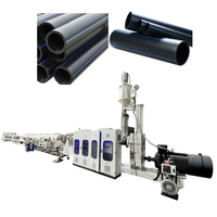 Machine d'extrusion en plastique de chauffage par le sol de gaz de drainage d'approvisionnement en eau de tuyau de tuyau de HDPE à vis unique