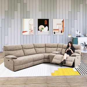 MANWAH CHEERS模块化织物组合沙发客厅家具转角组合沙发LShape躺椅组合电动沙发 - Product Image 4