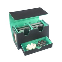 MIO PU Sammelkartenbox mit Sichtfenster für TCG-Sammelalben – Hochwertige Deckbox für Schachspiele und Spielkarten