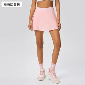 ชุดเดรสเทนนิสแบบปรับแต่งได้พร้อมกางเกงขาสั้นมีจีบชุดกีฬาโพลีเอสเตอร์ระบายอากาศมีกระเป๋าสำหรับออกกำลังกายและวิ่ง - Product Image 5