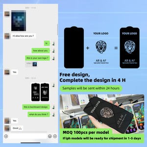 Tùy chỉnh cắt Logo xây dựng thương hiệu OEM ODM Kích thước hình dạng vỉ thiết kế HD rõ ràng Tempered Glass điện thoại bảo vệ màn hình cho iPhone - Product Image 3