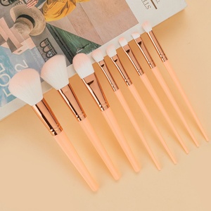 8pcs Wood Handle <b>Makeup</b> Brush Set Vegan Synthetic Hair Cylinder <b>Case</b> Private Label Custom Logo <b>Professional</b> Cosmetic Brush OEM - Product Image 2
