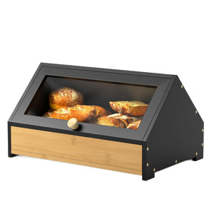 <b>Bamboo</b> Bread Storage Box 10L-20L Airtight Rectangle Household Food <b>Container</b> - Product Image 5