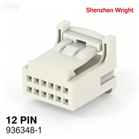 TE 936348-1 12P 2.2mm غلاف موصل أنثى TH/.025، أغلفة للسيارات لموصلات الأسلاك الكهربائية وملحقاتها والأطراف