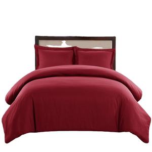 Queen Luxury Microfiber 1000-TC Juego de <span class=keywords><strong>funda</strong></span> nórdica Edredón de 3 piezas con cremallera Estilo tejido Liso para uso en Hoteles para niños - Product Image 3