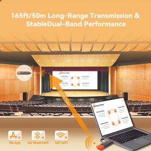 Émetteur sans fil HD, transmission vidéo haute définition, portée 50m, émetteur de diffusion d'écran sans fil un-vers-plusieurs - Product Image 5