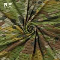 Tissu en maille camouflage AUSCAM AMCU Australie 120 g/m² léger en polyester traité infrarouge pour usage tactique, tissu tricoté