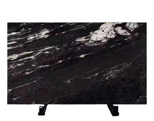 Pierre naturelle noire cambrienne de luxe dalle de marbre italien poli Diano Royal carreaux de sol d'intérieur dalle de marbre noir - Product Image 3