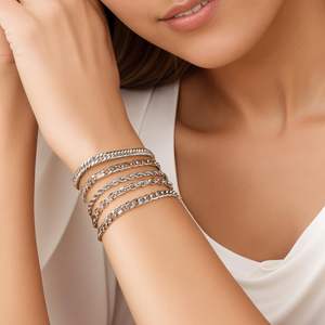 Bracelet en acier inoxydable à la mode pour hommes et femmes - Product Image 3