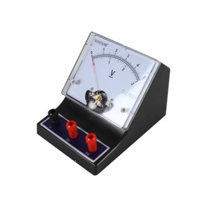 Attrezzatura didattica per strumenti di misurazione da laboratorio in plastica con quadrante analogico sensibile a doppia scala voltmetro cc - Product Image 5