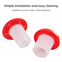 Mangeoire à eau pour poulet de volaille mangeoires et abreuvoirs pour poulet en plastique pour mini oiseau