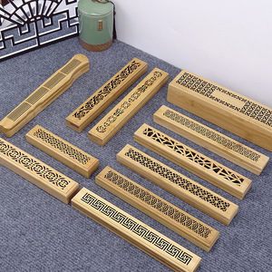 Quemador de <span class=keywords><strong>incienso</strong></span> artesanal de madera de sándalo con recogedor de ceniza, incensario árabe, soporte, bandeja, caja, cimarrón - Product Image 4