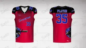 Nieuwe Aankomst Sublimatie Afdrukken Op Maat Gemaakte American Football Jersey