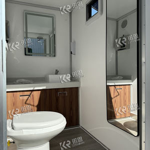 Toilettes portables d'urgence préfabriquées en EPS, unité de salle de bain compacte, toilettes mobiles, remorque de toilettes extérieures - Product Image 3