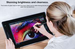 Huion profesyonel Kamvas Pro 16 dokunmatik ekran kalemi çizim monitör dijital grafik Tablet - Product Image 2