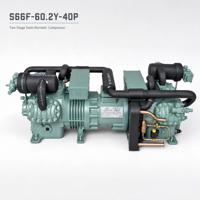 Kompresor Piston Semi Tertutup Dua Tahap S66F-60.2Y untuk Pendinginan Cepat, Terbuat untuk Tunnel Freezing dan Spiral Freezing Tuna