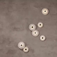 Décoration murale haut de gamme en pierre naturelle personnalisée, pierre intérieure rétroéclairée, lumière murale linéaire en onyx