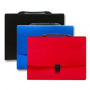 13 Pockets Handle <b>Expanding</b> <b>File</b> <b>Folder</b> Portable Paper Organizer Expandable Plastic Document Organizer Accordion <b>File</b> Organizer - Product Image 4