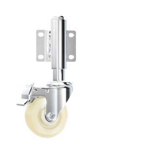 MILLMISS 2/3/4/5 Inch 300 kg Loading Capabilitiy Gate <strong>Caster</strong>, Mute Rubber <strong>Wheel</strong> with Universal Bracket for Wood &amp; <strong>Metal</strong> Doors - Product Image 2