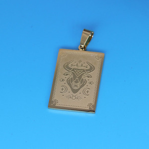 Qiandis nuovi accessori per ciondoli in acciaio inox per segni zodiacali Taurus - Product Image 5