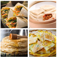Presse à pain plat multifonctionnelle, équipement pneumatique pour la fabrication de burritos mexicains et de wraps turcs (lavash)