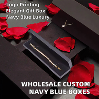 Boîte à bijoux en papier, emballage imprimé, coffret cadeau pour bague, collier, boucles d'oreilles, Saint-Valentin