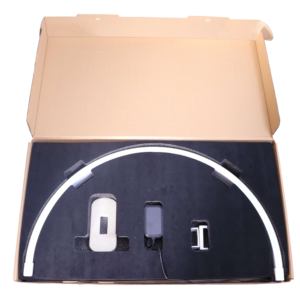 Alta Calidad 30 pulgadas portátil Led media luna luz UV uñas lámpara de escritorio lámpara de mesa con Clip de teléfono para uñas maquillaje de belleza - Product Image 6