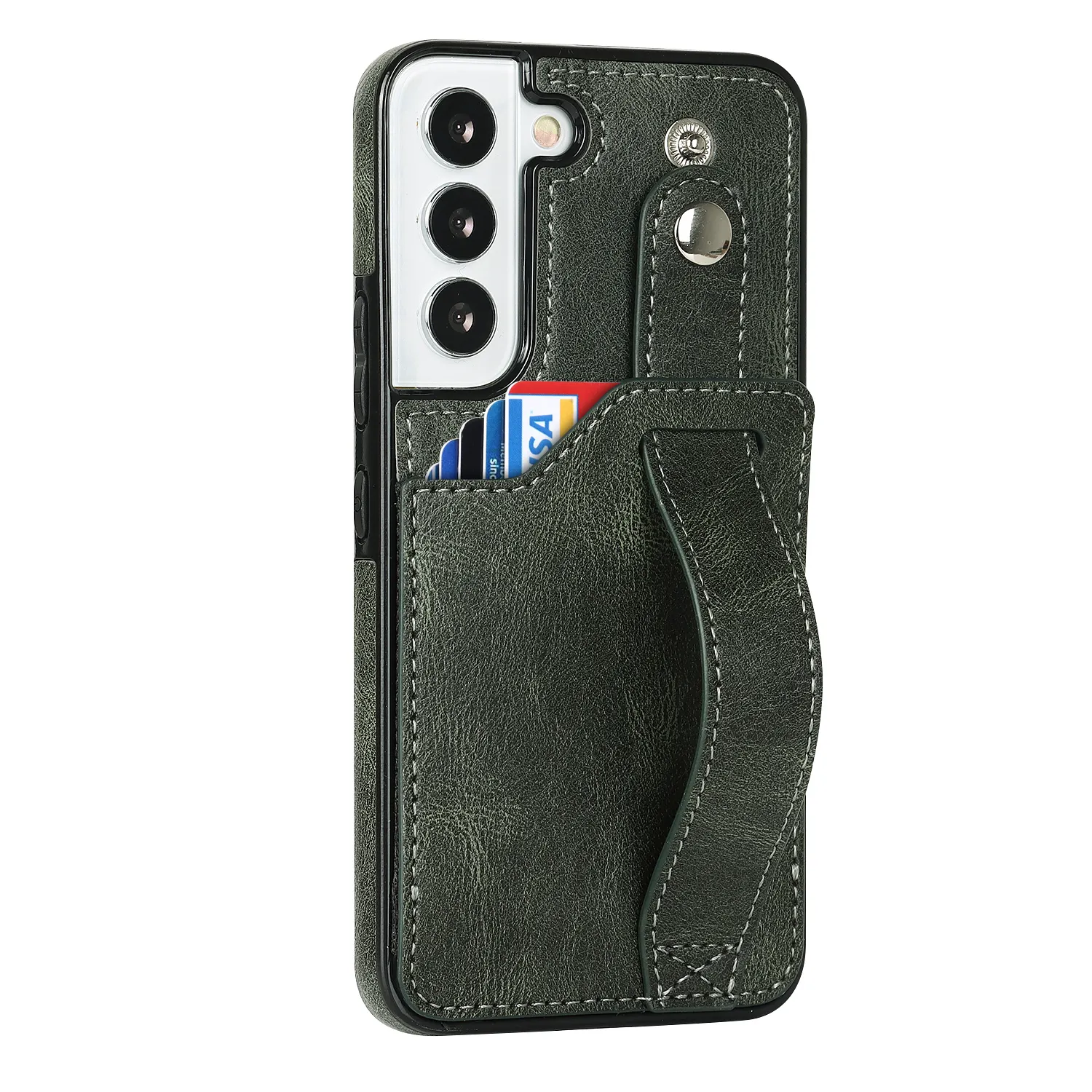 Custodia per telefono con blocco RFID OEM per iPhone 13 14 15 Pro Max custodia in pelle portafoglio slot per schede custodia protettiva per cinturino