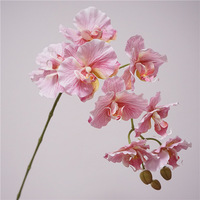 Exquisite chinesische Orchideen sträuße 9 Köpfe Traum Schmetterling Orchideen blumen Real Touch Hydrated Orchid