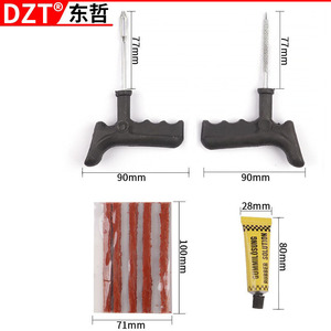 Kit d'outils de réparation de pneus Dzt, ensemble de 8 pièces avec bandes de réparation pour la réparation d'urgence des pneus de voiture - Product Image 2