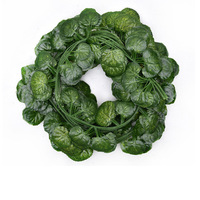Guirlande de fleurs artificielles en soie, toucher réel, décoration de mariage, lierre, feuille de patate douce, feuillage persistant pour extérieur