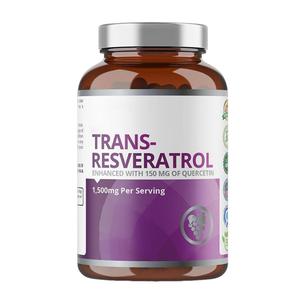 Suplemen Herbal Resveratrol Kapsul Label Pribadi OEM, Trans-Resveratrol Murni, Ekstrak Biji Anggur dan Quercetin - Product Image 1