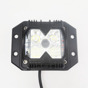 4 Inch <b>Led</b> <b>Work</b> <b>Light</b> Bar Off Road Lighting For Truck With Yellow And White <b>Light</b> Dc Power Plastic Body - Product Image 2