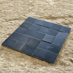 Tùy chỉnh màu xanh đá vôi tấm kadappa đen đá vôi 150*150 100mm màu xanh đen đá vôi gạch khối lát - Product Image 5