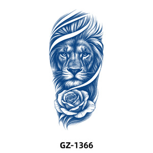 Autocollants de <span class=keywords><strong>tatouage</strong></span> semi-permanents aux herbes 2026 – Grands motifs Lion, Dragon, Phénix, Floral, Cœur, Bracelet – Tatouages imperméables pour l'art corporel - Product Image 5