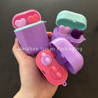 Tubes de gloss à lèvres personnalisés de 10 ml à double extrémité pour écouteurs Airpord, applicateur de gloss à lèvres en forme de cœur, tube de gloss à lèvres 2 en 1, emballage de conteneur