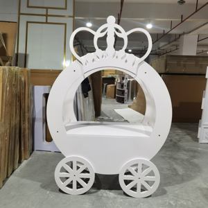 <strong>Hot</strong> Sales Acrylic Cute Candy Cart With <strong>Wheels</strong> Bar Cart Dessert <strong>Party</strong> Decoration - Product Image 4